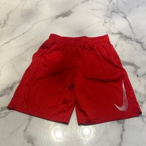 Nike Kids Red Athletic Shorts